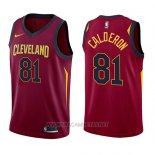 Camiseta Cleveland Cavaliers Jose Calderon NO 81 Icon 2017-18 Rojo