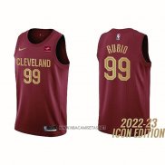 Camiseta Cleveland Cavaliers Ricky Rubio NO 99 Icon 2022-23 Rojo