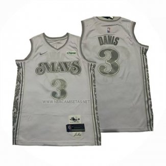 Camiseta Dallas Mavericks Anthony Davis NO 3 Ciudad 2024-25 Blanco