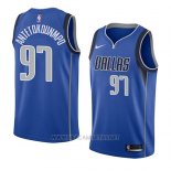 Camiseta Dallas Mavericks Kostas Antetokounmpo NO 97 Icon 2018 Azul