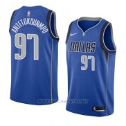 Camiseta Dallas Mavericks Kostas Antetokounmpo NO 97 Icon 2018 Azul