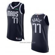 Camiseta Dallas Mavericks Luka Doncic NO 77 Statement Autentico 2022-23 Azul