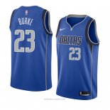 Camiseta Dallas Mavericks Trey Burke NO 23 Icon 2018 Azul