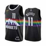 Camiseta Denver Nuggets Monte Morris NO 11 Ciudad Negro