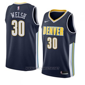 Camiseta Denver Nuggets Thomas Welsh NO 30 Icon 2018 Azul