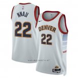 Camiseta Denver Nuggets Zeke Nnaji NO 22 Ciudad 2022-23 Blanco