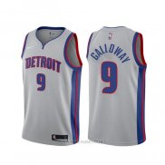 Camiseta Detroit Pistons Langston Galloway NO 9 Statement Gris