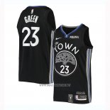 Camiseta Golden State Warriors Draymond Green NO 23 Ciudad 2019-20 Negro