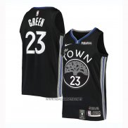 Camiseta Golden State Warriors Draymond Green NO 23 Ciudad 2019-20 Negro