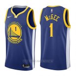 Camiseta Golden State Warriors Javale Mcgee NO 1 Icon 2017-18 Azul