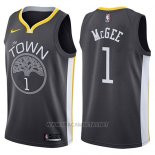 Camiseta Golden State Warriors Javale Mcgee NO 1 The Town Statement 2017-18 Negro
