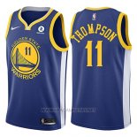 Camiseta Golden State Warriors Klay Thompson NO 11 2017-18 Azul