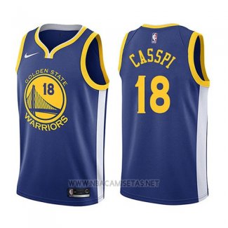 Camiseta Golden State Warriors Omri Casspi NO 18 Icon 2017-18 Azul