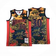 Camiseta Golden State Warriors Stephen Curry NO 30 Mitchell & Ness 2009-10 Rojo