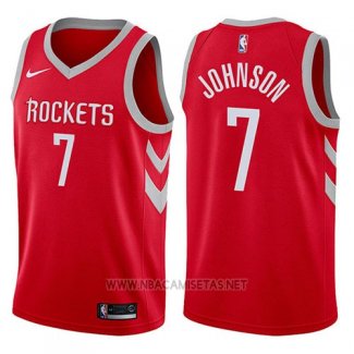 Camiseta Houston Rockets Joe Johnson NO 7 2017-18 Rojo