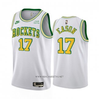 Camiseta Houston Rockets Tari Eason NO 17 Classic 2022-23 Blanco