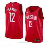 Camiseta Houston Rockets Vincent Edwards NO 12 Earned 2018-19 Rojo