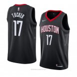 Camiseta Houston Rocketst P.j. Tucker NO 17 Statement 2018 Negro