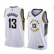 Camiseta Indiana Pacers Ike Anigbogu NO 13 Association 2018 Blanco