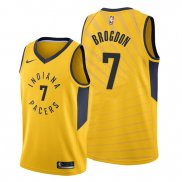 Camiseta Indiana Pacers Malcolm Brogdon NO 7 Statement Oro