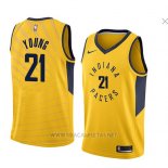 Camiseta Indiana Pacers Thaddeus Young NO 21 Statement 2018 Amarillo