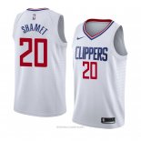 Camiseta Los Angeles Clippers Landry Shamet NO 20 Association 2018 Blanco