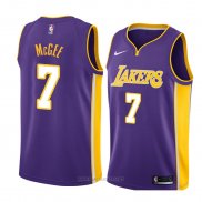 Camiseta Los Angeles Lakers Javale Mcgee NO 7 Statement 2018 Violeta
