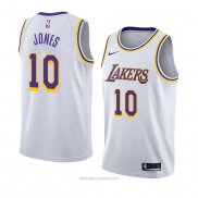 Camiseta Los Angeles Lakers Jemerrio Jones NO 10 Association 2018-19 Blanco