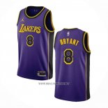 Camiseta Los Angeles Lakers Kobe Bryant NO 8 Statement 2022-23 Violeta