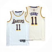 Camiseta Los Angeles Lakers Kyrie Irving NO 11 Association Blanco