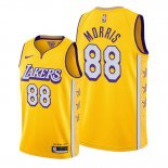 Camiseta Los Angeles Lakers Markieff Morris NO 88 Ciudad 2019-20 Oro
