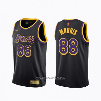 Camiseta Los Angeles Lakers Markieff Morris NO 88 Earned 2020-21 Negro