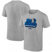 Camiseta Manga Corta Dallas Mavericks 2024 NBA Playoffs Gris