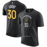 Camiseta Manga Corta Golden State Warriors Stephen Curry Ciudad 2022-23 Negro