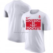 Camiseta Manga Corta Houston Rockets Blanco