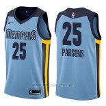 Camiseta Memphis Grizzlies Chandler Parsons NO 25 Statement 2017-18 Azul