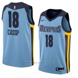 Camiseta Memphis Grizzlies Omri Cassp NO 18 Statement 2018 Azul