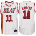 Camiseta Miami Heat Dion Waiters NO 11 Retro Blanco