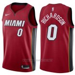 Camiseta Miami Heat Josh Richardson NO 0 Statement 2017-18 Rojo