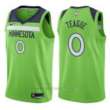 Camiseta Minnesota Timberwolves Jeff Teague NO 0 Statement 2017-18 Verde
