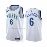 Camiseta Minnesota Timberwolves Jordan Mclaughlin NO 6 Classic 2023-24 Blanco