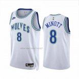 Camiseta Minnesota Timberwolves Josh Minott NO 8 Classic 2023-24 Blanco