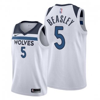 Camiseta Minnesota Timberwolves Malik Beasley NO 5 Association 2019-20 Blanco