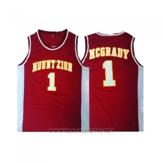 Camiseta Mountzion Tracy McGrady NO 1 Rojo