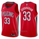 Camiseta New Orleans Pelicans Dante Cunningham NO 33 Statement 2017-18 Rojo