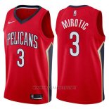 Camiseta New Orleans Pelicans Nikola Mirotic NO 3 Statement 2017-18 Rojo