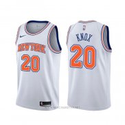 Camiseta New York Knicks Kevin Knox NO 20 Statement Blanco