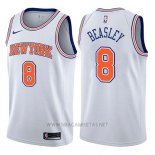 Camiseta New York Knicks Michael Beasley NO 8 Statement 2017-18 Blanco