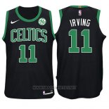 Camiseta Nino Boston Celtics Kyrie Irving NO 11 Statement 2017-18 Negro