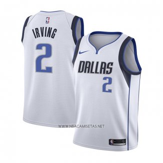 Camiseta Nino Dallas Mavericks Kyrie Irving NO 2 Association Blanco